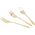 Dessert fork set Homla STILO Gold, 3 pcs.