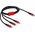Kabel USB Delock USB-A - USB-C + micro-B + Lightning 1 m Czarno-czerwony (86711)