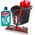 Mop Vileda Vileda wiper ULTRAMAX 2in1 box, incl. floor cleaner, floor wiper (black/red, incl. 750ml Vileda floor cleaner)