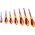 Bosch Bosch VDE screwdriver set PH/SL Professional, 7-piece (red/yellow, 6 VDE screwdrivers, phase tester SL3)
