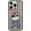 Nimmy iPhone 16 Pro 6.3" case gray/grey Glasses Cool Cat