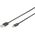 Kabel USB Digitus USB-A - USB-C 1 m Czarny (AK-300154-010-S)