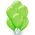 Arpex Balony metalizowane 10" jasnozielone