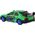 LeanToys Autko Sportowe Zdalnie Sterowane R/C 1:24 Zielone Wymienne Koła