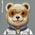Nimmy iPhone 16 Pro 6.3" case gray/grey Cool&Cute 2.0 Bear