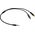 Kabel Mozos Jack 3.5mm - Jack 3.5mm x2 Brak danych czarny (TSX-1005)