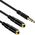 Kabel Mozos Jack 3.5mm - Jack 3.5mm x2 Brak danych czarny (TSX-1005)