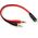 Kabel Mozos Jack 3.5mm - Jack 3.5mm x2 0.2m czerwony (ASM-2)