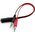 Kabel Mozos Jack 3.5mm - Jack 3.5mm x2 0.2m czerwony (ASM-2)