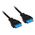 Streacom USB 19 pin - USB 19 pin, 0.4m, Czarny (STSC30)