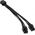 PCIe 6-pin - PCIe 6-pin x2, 0.15m, Czarny (ZUAD-766)
