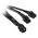 PCIe 6-pin - PCIe 6-pin x2, 0.15m, Czarny (ZUAD-766)