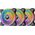 Wentylator Thermaltake Riing Quad 14 RGB  3-pack + Hub Czarne (CL-F089-PL14SW-A)