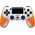Lizard Skins naklejki na kontroler Playstation4 Tangerine