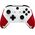 Lizard Skins naklejki na kontroler Xbox One Crimson Red