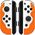 Lizard Skins naklejki na kontrolery Switch Joy-Con Tangerine