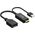 Adapter AV Akasa HDMI - DisplayPort + USB-A czarny (AK-CBHD24-25BK)