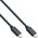 Kabel USB InLine USB-C - USB-C 1 m Czarny (35701A)