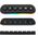 HUB USB Streamplify Streamplify HUB DECK 5, 4x USB 3.0, 1x USB 2.0, RGB, 12V, EU-Netzkabel - schwarz