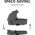 Hauck HAUCK carry Cot WALK N CARE, Dark Grey, 165423