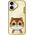 Nimmy case iPhone 16 6.1" khaki Big Eyed Pet 2.0 Cat