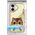 Nimmy case iPhone 16 6.1" khaki Big Eyed Pet 2.0 Cat