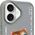 Nimmy iPhone 16 6.1" case gray/gray Glasses Cool Cat