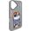 Nimmy iPhone 16 6.1" case gray/gray Glasses Cool Cat