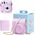 LoveInstant Zestaw 2w1 Futerał Etui Case Do Fuji Instax Mini 12 + Album Na 64 Zdjęcia / Fioletowy