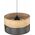 Lampa wisząca TKKRYWULT TK Lighting Nicol 4798 lampa wisząca zwis 3x15W E27 czarna/dąb
