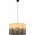 Lampa wisząca TKKRYWULT TK Lighting Nicol 4798 lampa wisząca zwis 3x15W E27 czarna/dąb