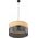 Lampa wisząca TKKRYWULT TK Lighting Nicol 4798 lampa wisząca zwis 3x15W E27 czarna/dąb