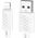 Kabel USB Hoco HOCO kabel USB A do Lightning 2,4A X88 1 m biały
