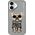 Nimmy iPhone 16 6.1" case gray/gray Glasses Cool Dog