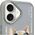 Nimmy iPhone 16 6.1" case gray/gray Glasses Cool Dog