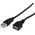 Kabel USB StarTech USB-A - USB-A 1.8 m Czarny (USBEXTAA6BK)
