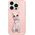 Nimmy iPhone 15 Pro 6.1" Case Pink Glasses Cool Cat