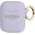 Guess Etui ochronne GUA2SGGEU Silicone Glitter do AirPods 1/2 fioletowe