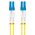 Lanberg Patchcord światłowodowy Lanberg SM LC/UPC-LC/UPC DUPLEX 3.0MM LSZH G657A1 0.5m żółty