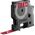 Dymo DYMO D1-Schriftband Vinyl 12mmx3m weiß auf rot - 1978366