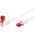 Goobay GOOBAY Patchcord U/UTP Kat. 6 Prosty / Kątowy 90 Biały 0,25m