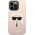 Karl Lagerfeld Karl Lagerfeld KLHCP14XSLKHLP iPhone 14 Pro Max 6,7" hardcase różowy/pink Silicone Karl`s Head NoSize