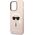 Karl Lagerfeld Karl Lagerfeld KLHCP14XSLKHLP iPhone 14 Pro Max 6,7" hardcase różowy/pink Silicone Karl`s Head NoSize