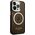 Guess Guess Gold Outline Translucent MagSafe - Etui iPhone 14 Pro (czarny)