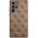 Guess case for Samsung Galaxy S23 Ultra GUHCS23LG4GFBR brown hard case 4G Metal Gold Logo 3666339117009