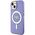 Guess case for iPhone 14 6,1&quot; GUHMP14SHCMCGU purple hardcase Magsafe IML Glitter Gold 3666339125660