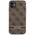 Guess case for iPhone 11 GUHCN61P4SNW brown HC 4G Stripe 3666339170110