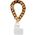Guess cord GUOUCBMC4MT brown-gold HDSP PU Saffiano Chain Strap 4G Charm 3666339170684