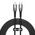 Baseus Glimmer Series Fast Charging Data Cable Type-C to iP 20W 2m Black 6932172617875