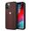 Original Case IPHONE 12 / 12 PRO BMW Hardcase Leather Curve Perforate (BMHCP12MRSPPR) red 3666339010874